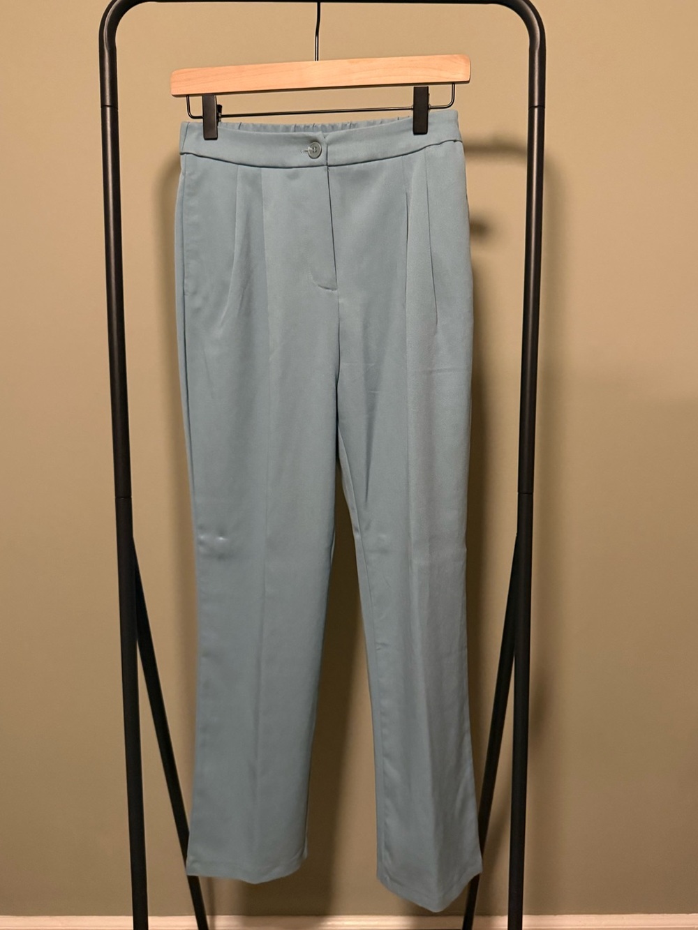 Sincerely Jules High-Rise Tailored Pants - Light Blue | S